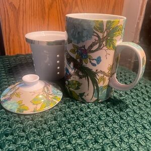 Cost Plus World Market Ceramic Mug with Lid